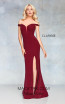 Clarisse 3817 Merlot Front Prom Dress