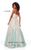 Clarisse 3821 Champagne Ombre Back Prom Dress