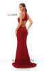 Clarisse 3830 Wine Back Prom Dress