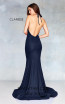 Clarisse 3831 Midnight Blue Back Prom Dress