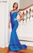 Clarisse 3845 Electric Blue Front Prom Dress