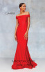 Clarisse 3847 Lipstick Red Front Prom Dress