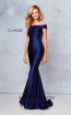 Clarisse 3847 Navy Front Prom Dress