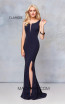 Clarisse 3848 Navy Front Prom Dress