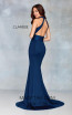 Clarisse 3849 Navy Back Prom Dress