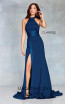 Clarisse 3849 Navy Front Prom Dress