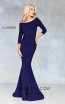 Clarisse 3853 Navy Front Prom Dress