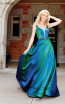 Clarisse 3859 Iridescent Green Front Prom Dress