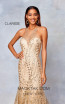 Clarisse 3862 Gold Front Prom Dress