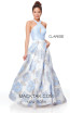Clarisse 3873 Lilac Print Front Prom Dress