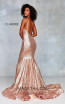 Clarisse 3882 Rose Gold Back Prom Dress