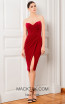 Cristallini SKA462 Dark Red Front Dress