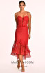 Danielle Red Front Dress