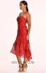 Danielle Red Midi Dress