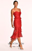 Danielle Red Side Dress