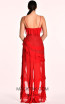 Dominique Red Back Dress
