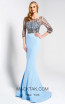 Dressing Room 1324 Baby Blue Front Evening Dress