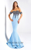 Dressing Room 1337 Baby Blue Front Evening Dress