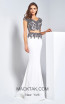 Dressing Room 1339 Ivory Front Evening Dress
