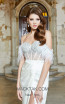 MackTack Collection 6319 White Beaded Dress