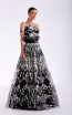 Edward Arsouni SS0472 Black White Front Dress