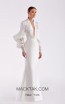 Edward Arsouni SS0477 White Front Dress
