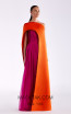 Edward Arsouni SS0515 Fuchsia Orange Front Dress