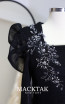 Elinore Black Beaded Dress