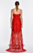Elise Red Back Dress