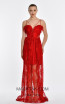 Elise Red Front Dress