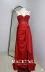 Estelle Red V Neckline Dress
