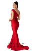 Evaje 10012 Red Back Dress