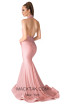 Evaje 10015 Blush Back Dress