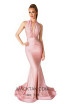 Evaje 10015 Blush Front Dress