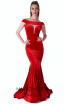 Evaje 10018 Red Front Dress
