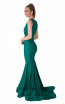 Evaje 10046 Emerald Back Dress