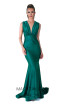 Evaje 10046 Emerald Front Dress