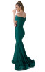 Evaje 10048 Emerald Back Dress