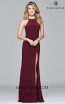 Faviana 7976 Wine Front Prom Dress