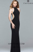 Faviana 7943 Black Front Prom Dress