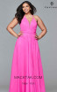 Faviana 9397 Cherry Pink Front Prom Dress