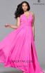 Faviana 9397 Cherry Pink Front Prom Dress