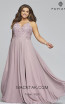 Faviana 9445 Mauve Front Prom Dress