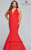 Faviana 9454 Red Front Prom Dress