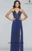 Faviana S10270 Indigo Front Prom Dress