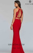 Faviana S10272 Red Back Prom Dress