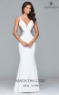 Faviana S7916 Ivory Front Prom Dress