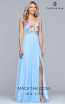 Faviana 10000 Cloud Blue Front Prom Dress