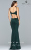 Faviana 10071 Dark Green Back Prom Dress