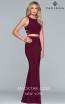 Faviana 10206 Bordeaux Front Prom Dress
